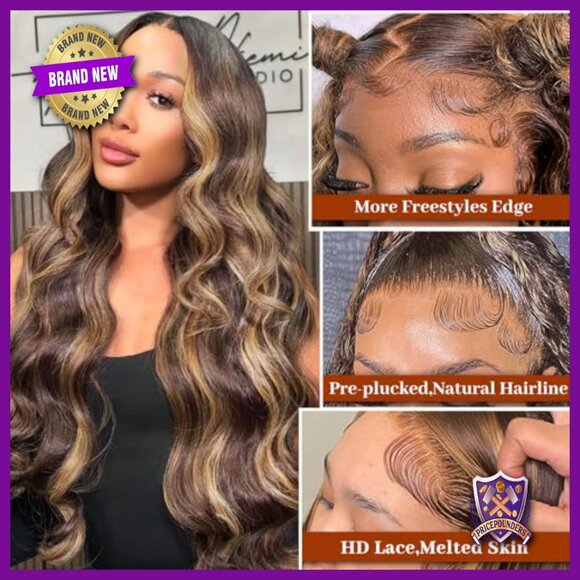 30 Inch Human Hair Lace Front Wig Body Wave HD Lace Glueless Pre Plucked main image 4